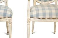 A Set of Ten Louis XVI Style Painted Dining Chairs — 20TH CENTURY