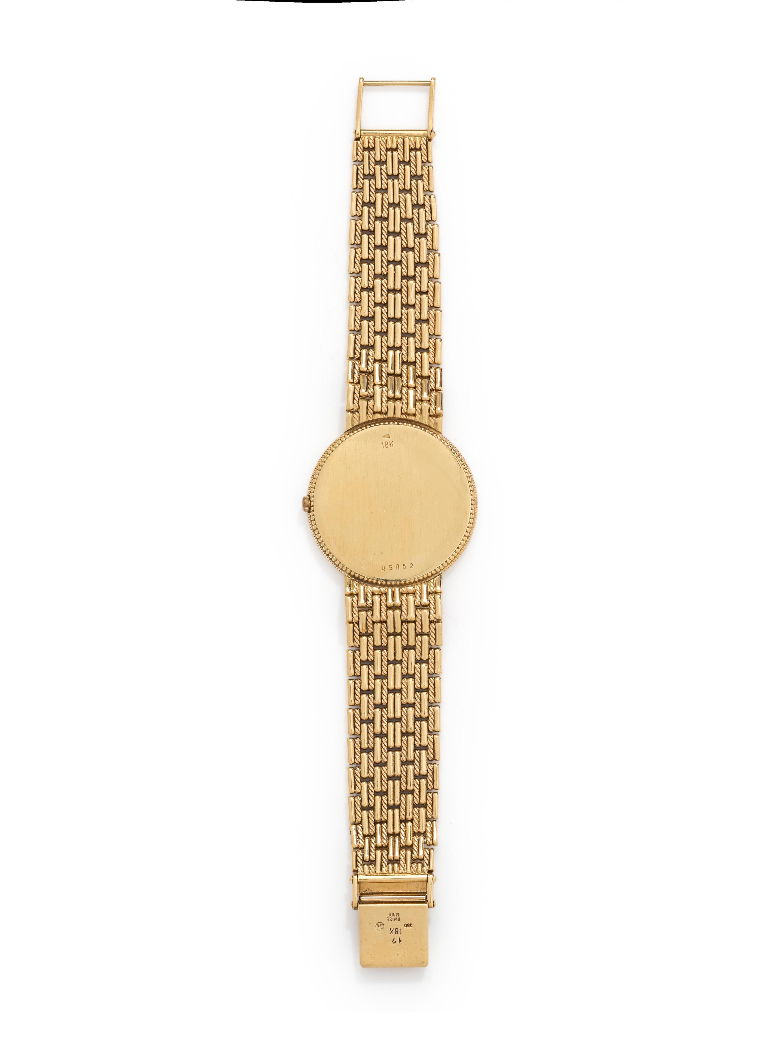UNIVERSAL GENEVE, 18K YELLOW GOLD AND DIAMOND WRISTWATCH