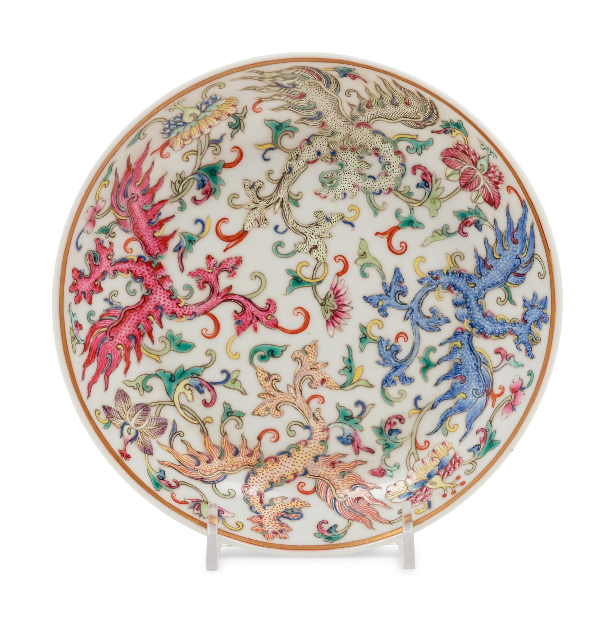 A Famille Rose Porcelain Dish
