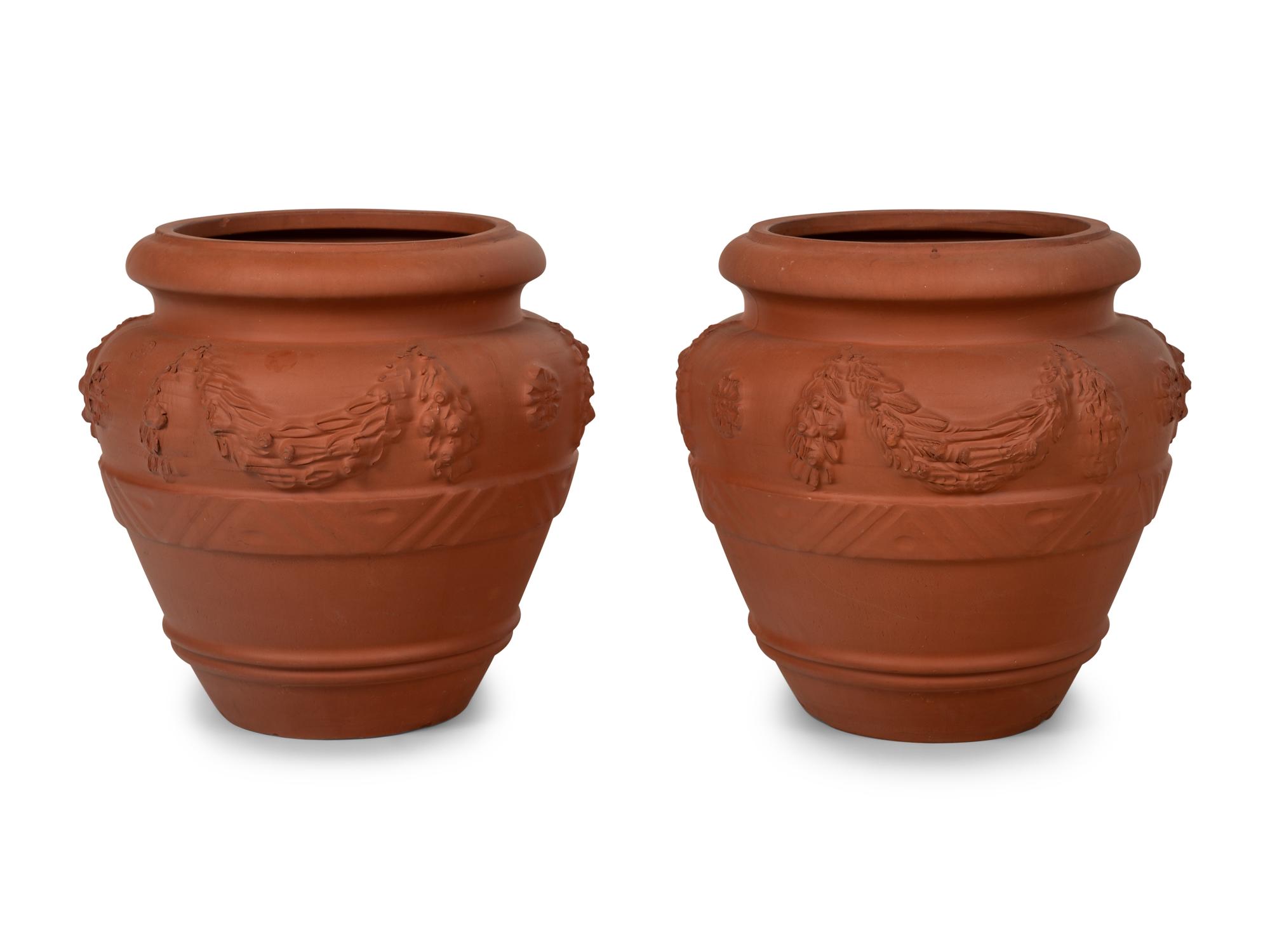 A Pair of Italian Terracotta Planters