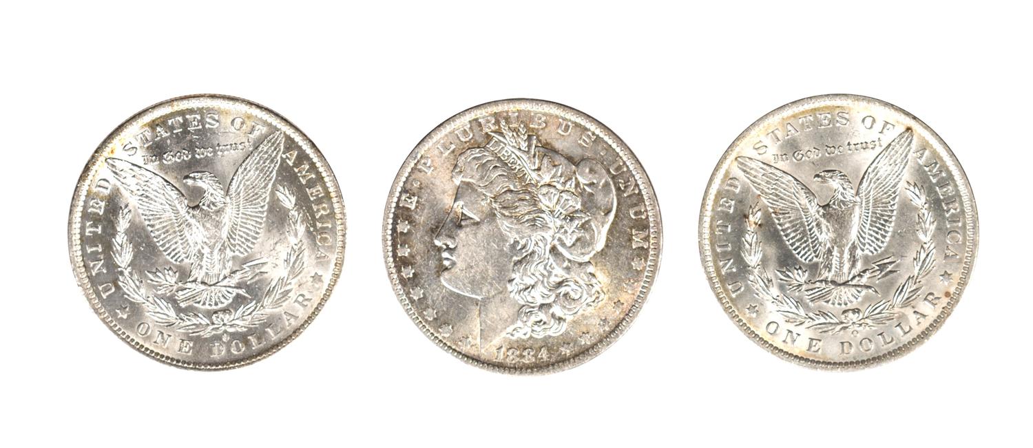 United States of America, Morgan Silver Dollar Proof Set — Proof Set of Morgan Silver Dollars