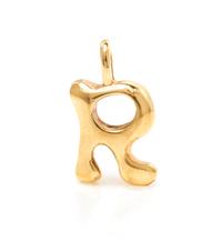 A Yellow Gold "R" Pendant. 6.10 dwts.