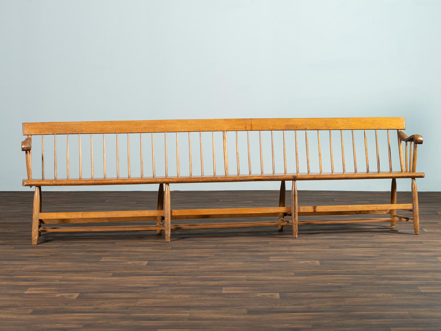 An Exceptionally Long Windsor Settle Bench