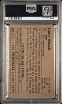 A Group of Nine 1952 Bowman Large Hall of Fame PSA Graded Football Cards,