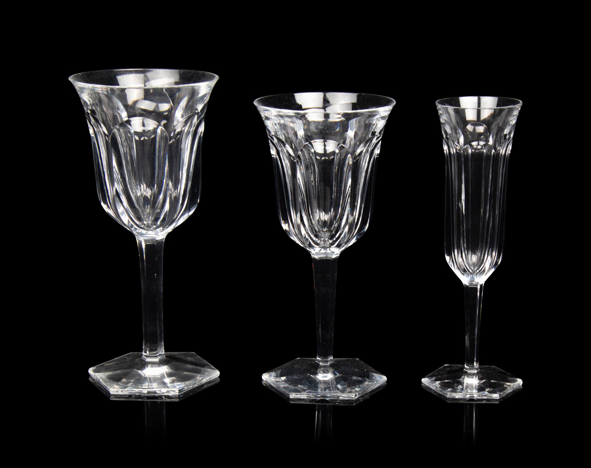 A Baccarat Malmaison Stemware Service