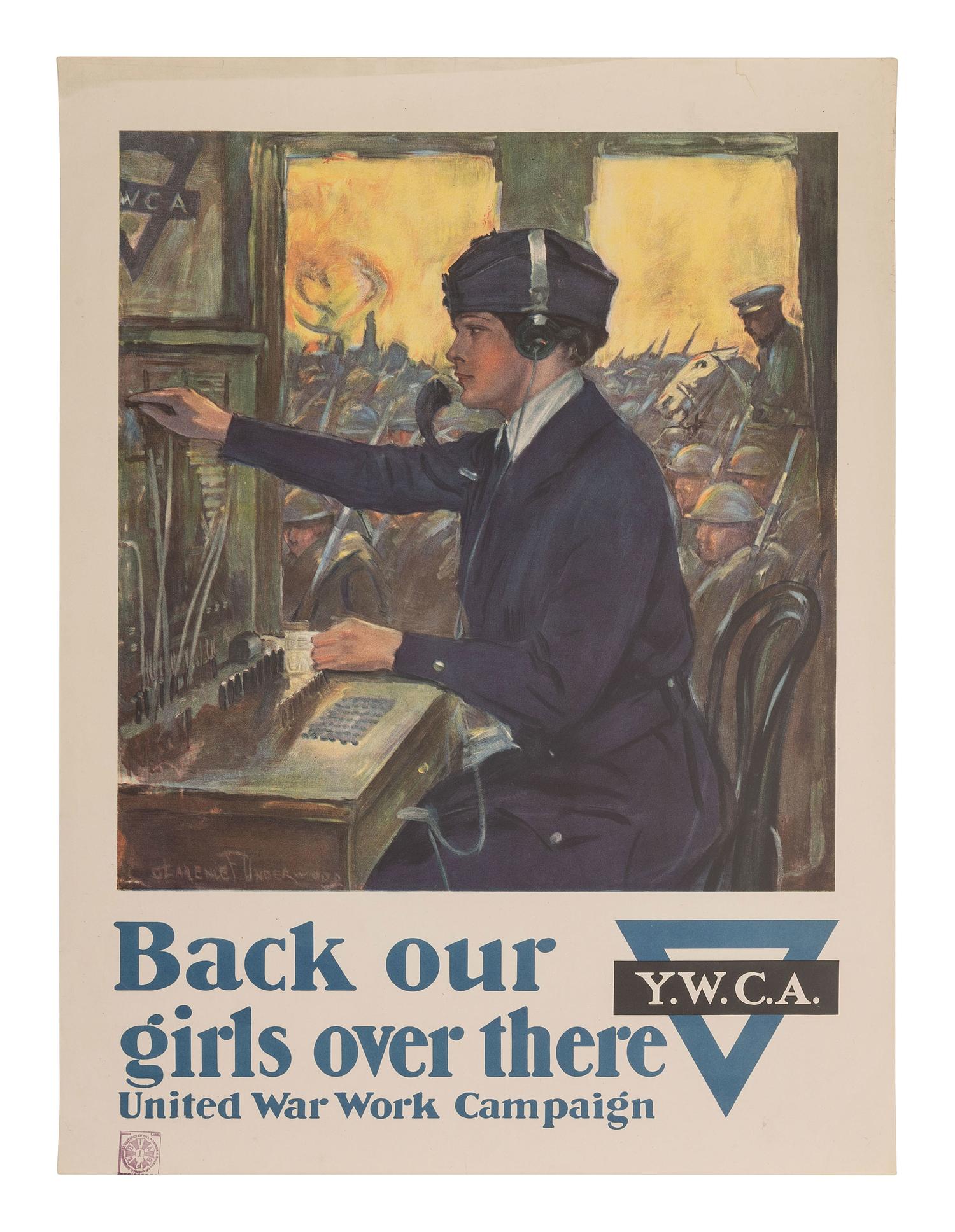 [WWI]. 6 posters promoting the United War Work Campaign. Ca 1918. [ With ]: Salvation Army poster.