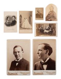 [CIVIL WAR]. 15 CDVs & cabinet cards, incl. Lincoln, his generals, Tom Thumb, & other personalities.