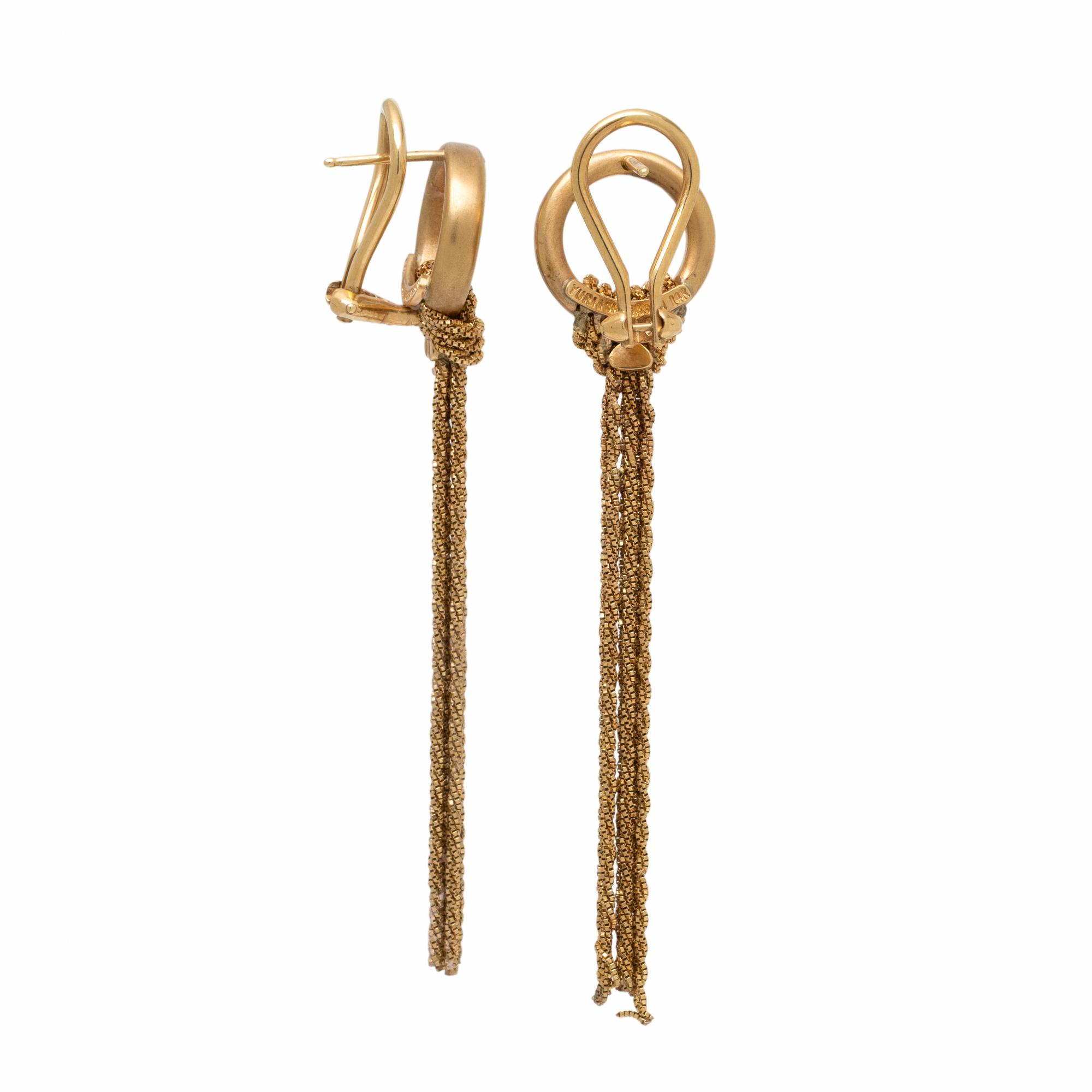 Yuri Ichihashi, Yellow Gold Earrings