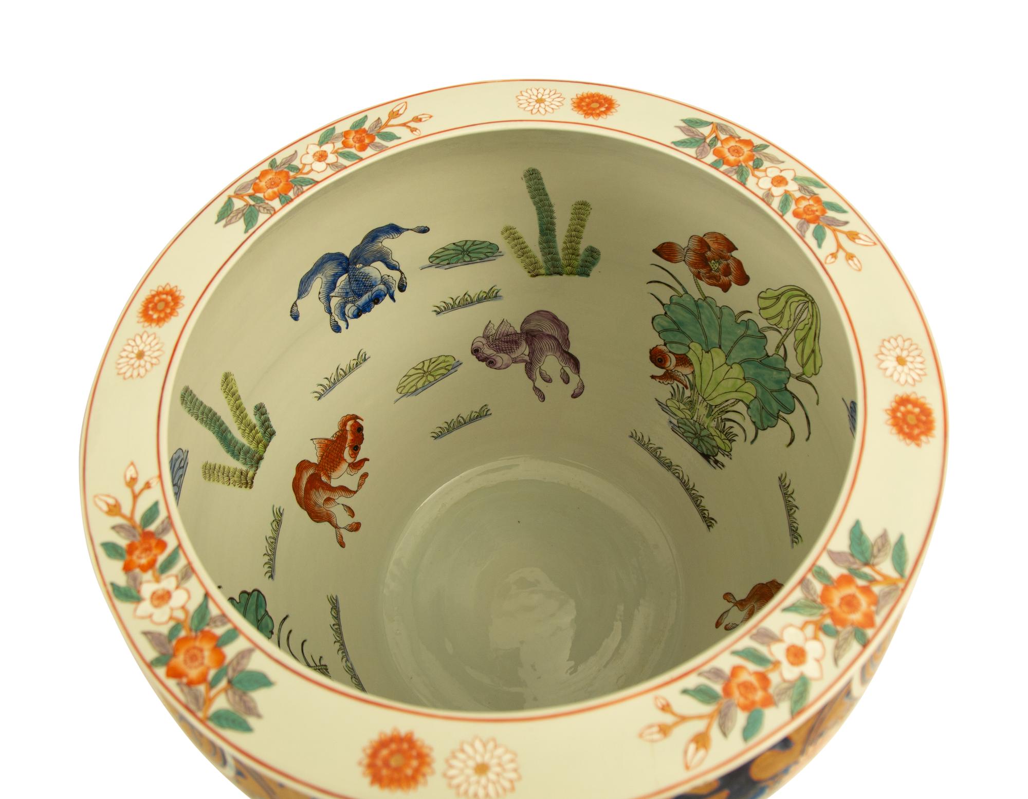 A Chinese Imari Palette Porcelain Jardiniere