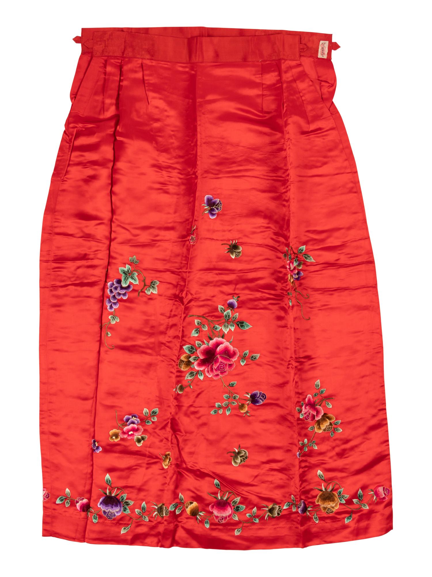 A Group of Chinese Embroidered Silk Clothes