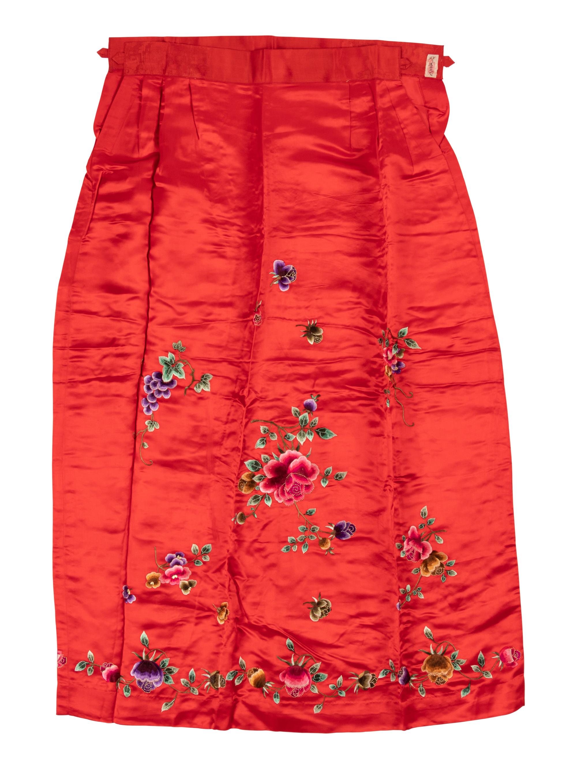 A Group of Chinese Embroidered Silk Clothes