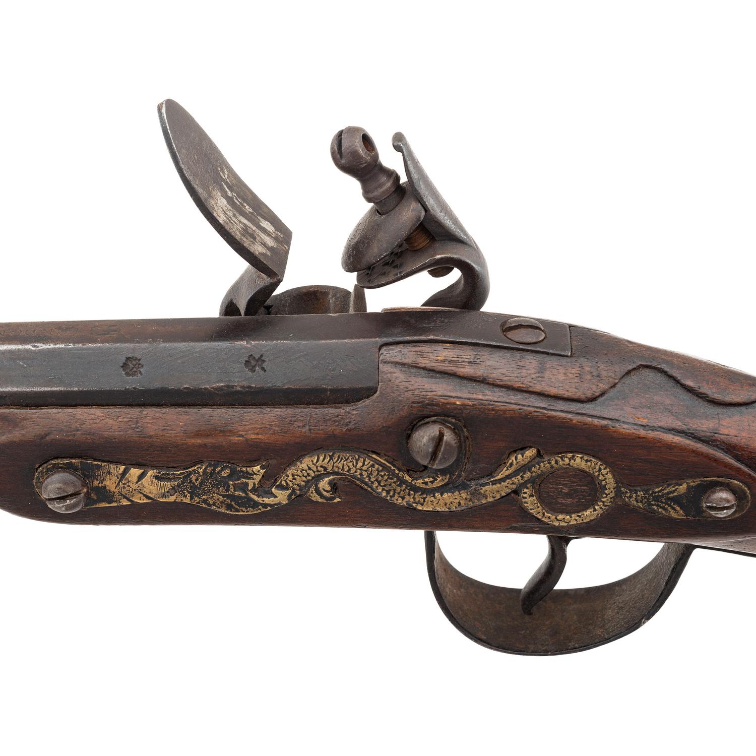 American Fur Company Marked Flintlock Northwest Trade Gun by Sargant & Son