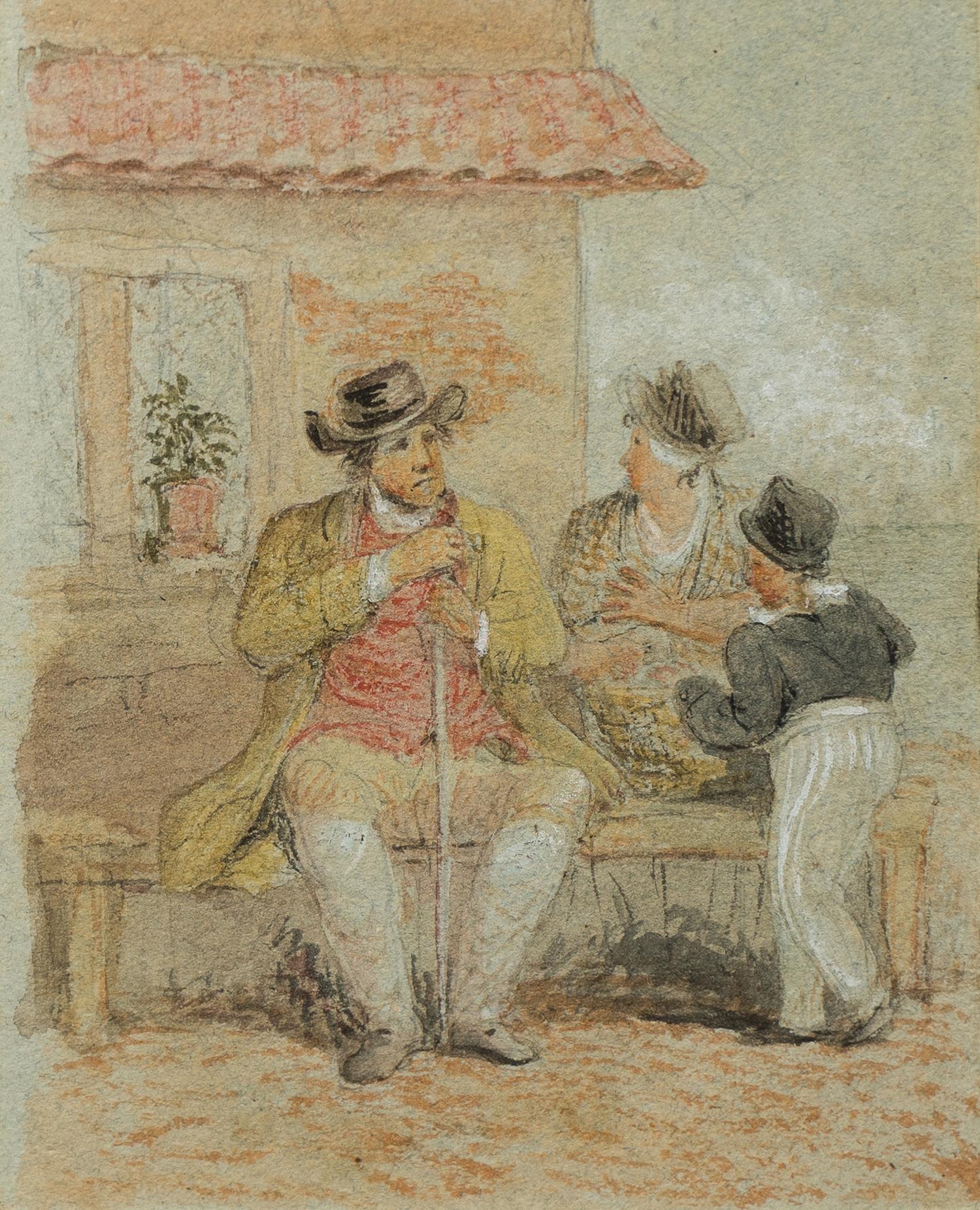 Three Drawings of Figures