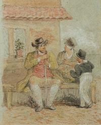 Three Drawings of Figures