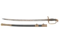 [CIVIL WAR]. Civil War-era child's snare drum & eagle head sword.
