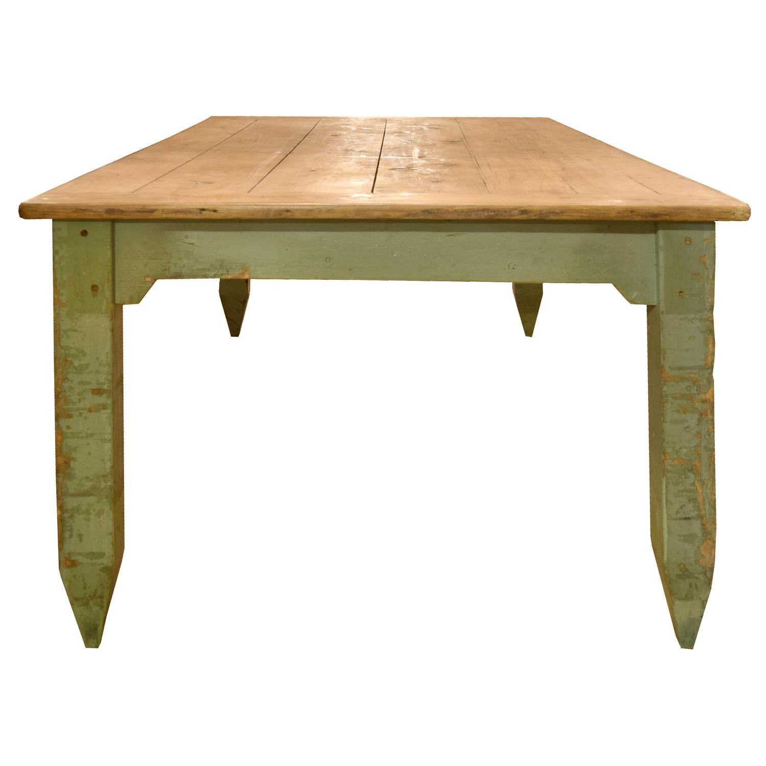 A Pine Work Table 86" W x 47" D x 31" H — Italy, Circa 1920