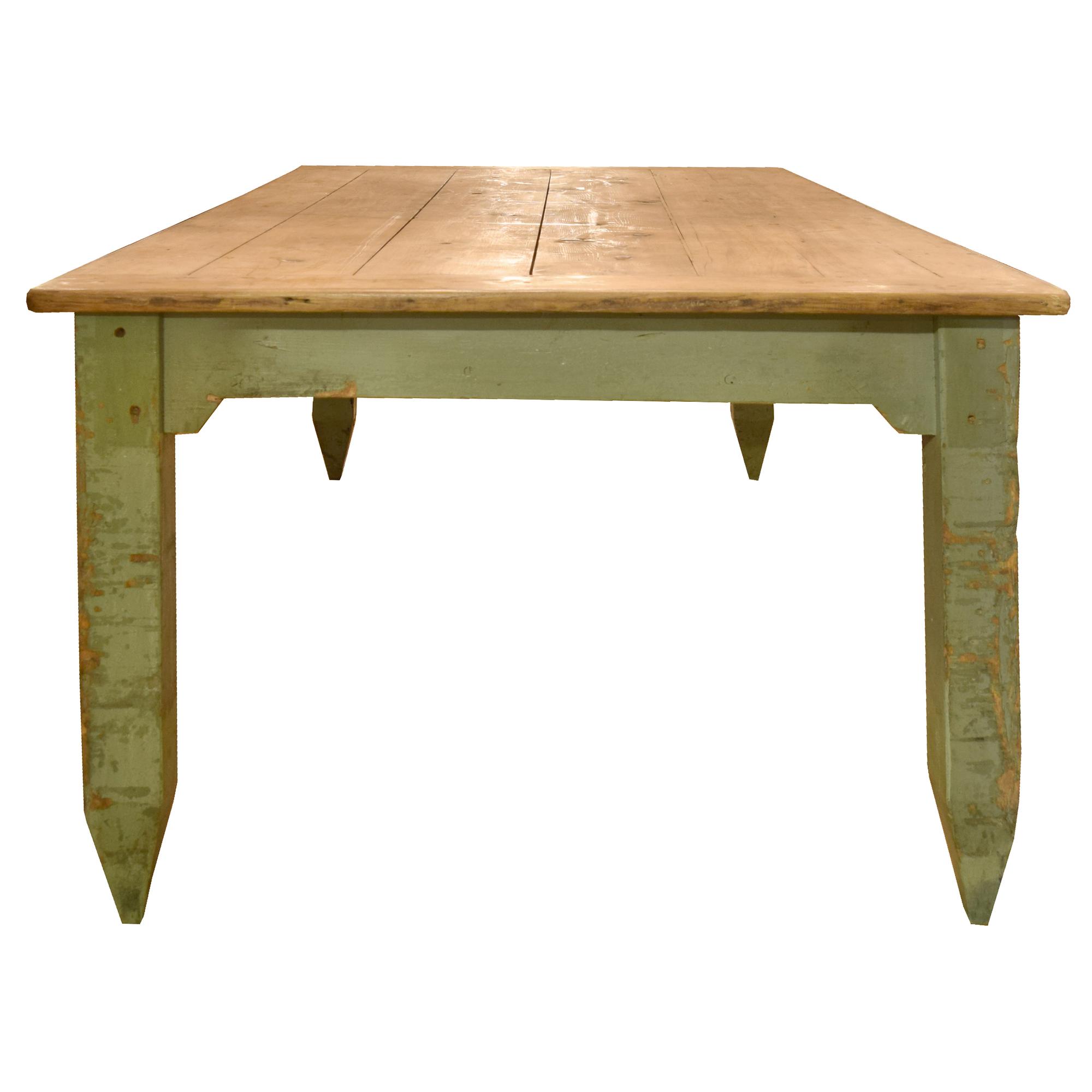 A Pine Work Table 86" W x 47" D x 31" H — Italy, Circa 1920