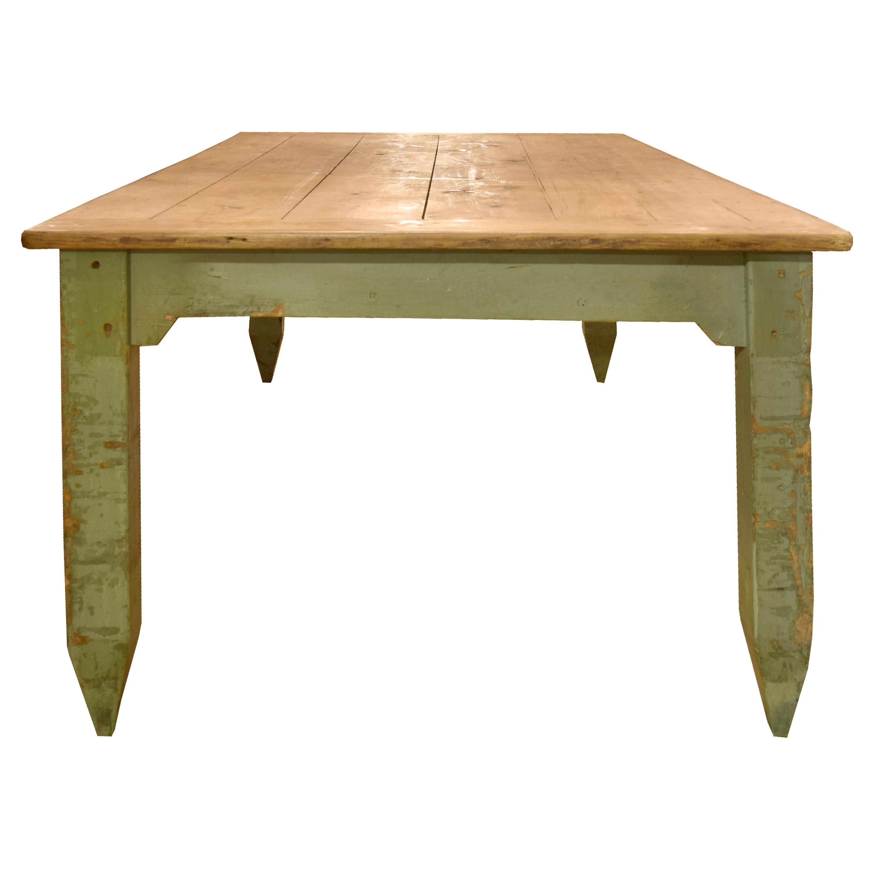 A Pine Work Table 86" W x 47" D x 31" H — Italy, Circa 1920