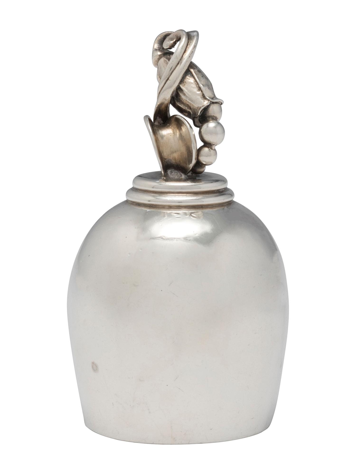 A Georg Jensen Silver Butler's Bell