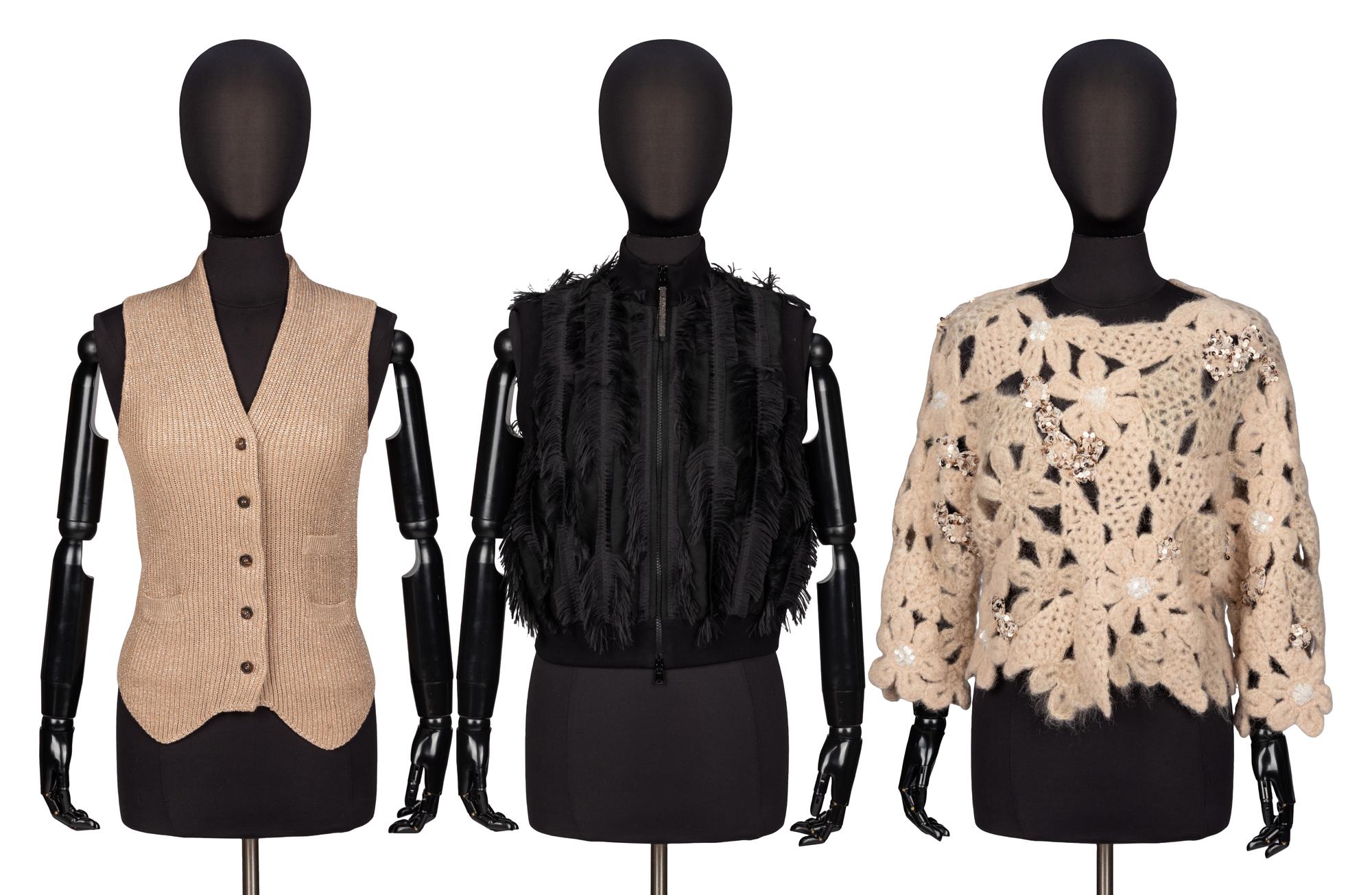 Brunello Cucinelli, Two Vests & Sweater