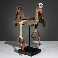 Sioux Child's Beaded Saddle Tree