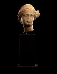 A Roman Marble Head of a Woman