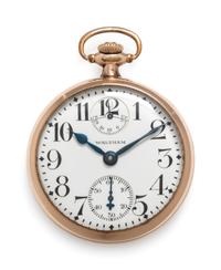 Waltham, G.F. Open Face 'Vanguard' Pocket Watch with Power Reserve
