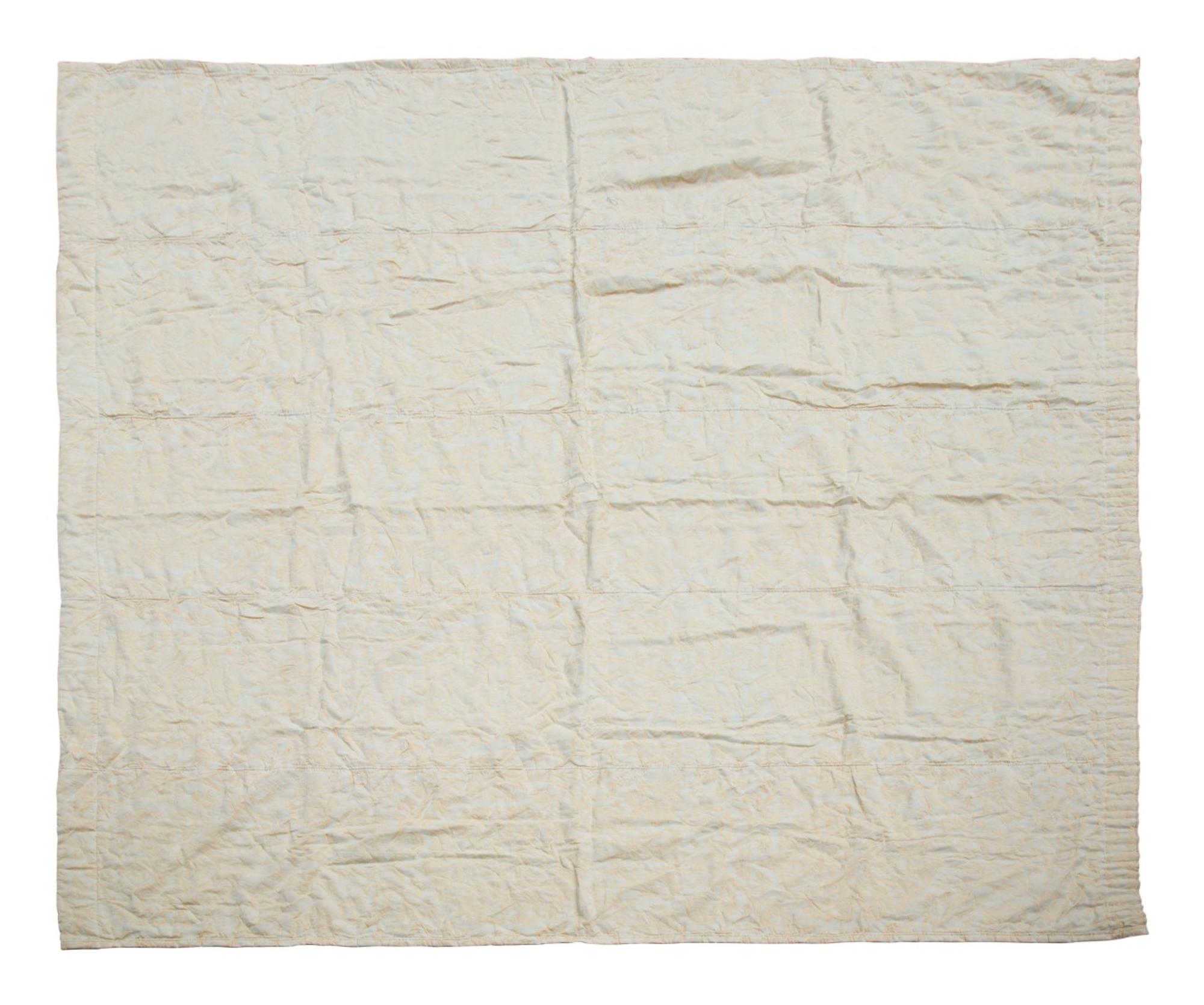 A Single Fortuny Printed Cotton Lucrezia Pattern Roman Shade — 20TH CENTURY