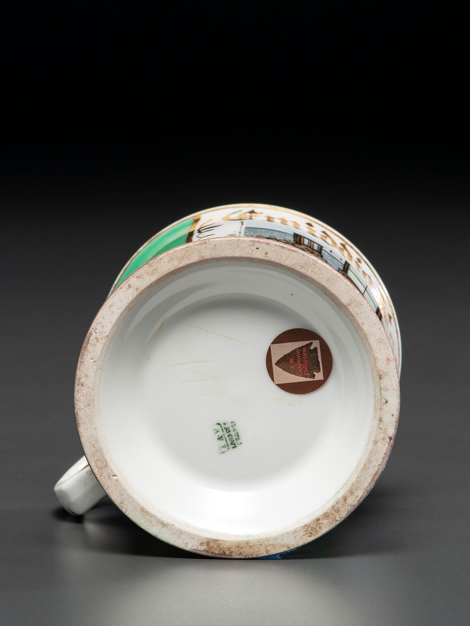 A Teacher's Porcelain Occupational Shaving Mug