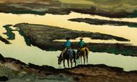 A Watering At Sundown, Artist's Proof
