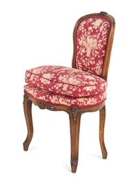 A Louis XV Walnut Side Chair