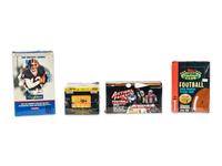 A Large Group of 1990s Unopened Football Card Boxes