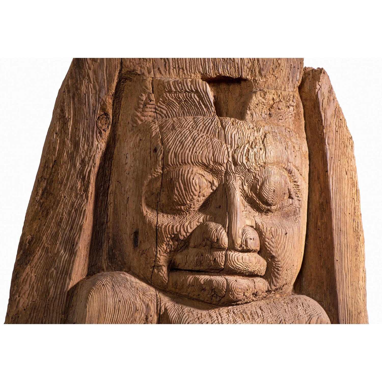 Tsimshian Carved Wood Totemic Fragment
