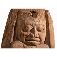 Tsimshian Carved Wood Totemic Fragment