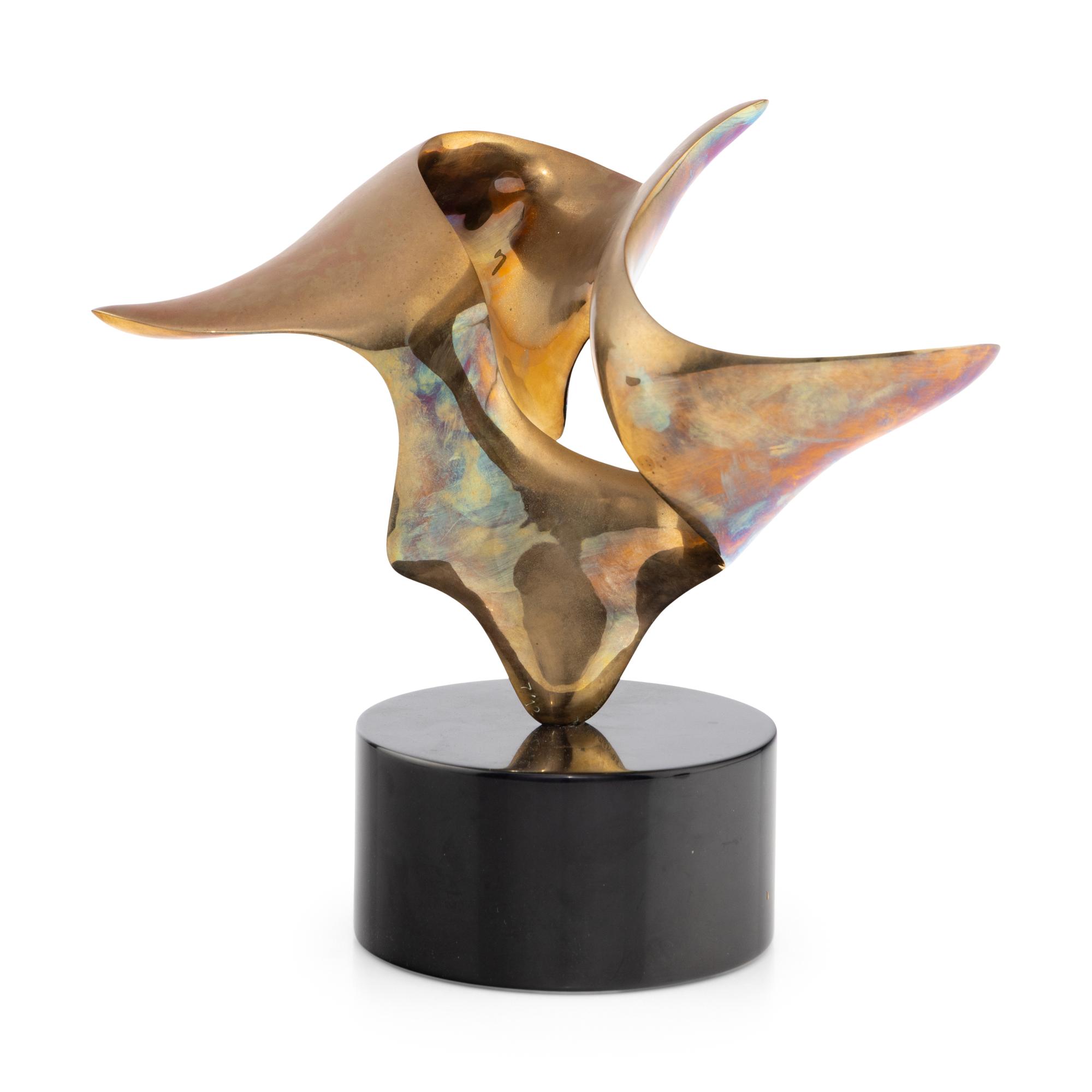 A Modernist Polished Bronze Sculpture, by Richard Erdman (b.1952)