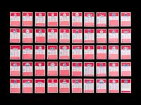 A Group of 49 1986 Fleer Basketball Cards, Including Multiple Rookies, Hall of Famers and Stars,
