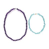 COLLECTION OF BEADED NECKLACES