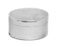 A George III Silver Nutmeg Grater, Samuel Pemberton, Birmingham, 1801, of oval form, the hinged lid opening to a grater.