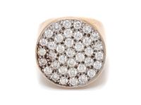 A 14 Karat Gold and Diamond Ring, M&J Savitt,