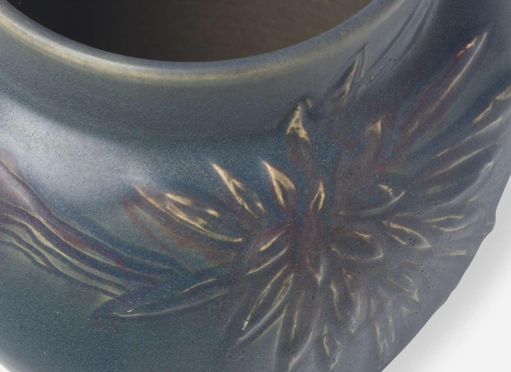 William Hentschel for Rookwood Pottery, Decorated Mat Vase