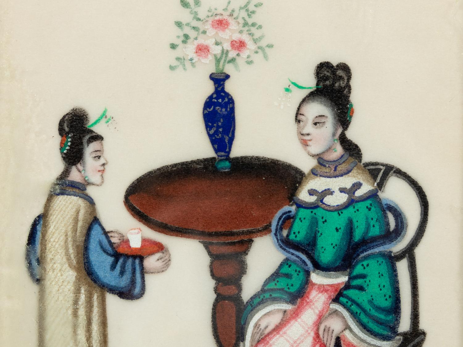 Eight Chinese Pith Paintings