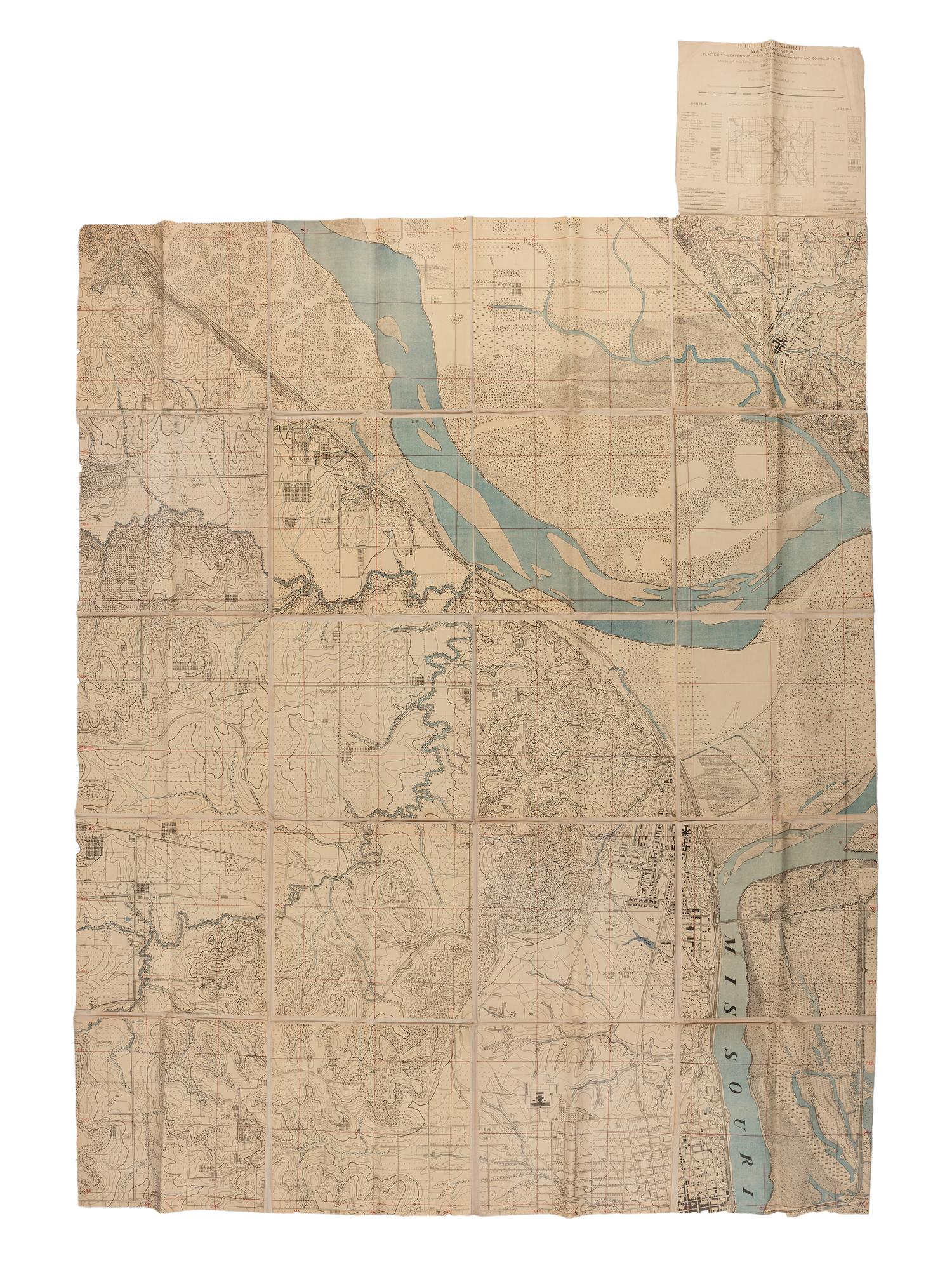 [MAPS]. Leavenworth War Games map.