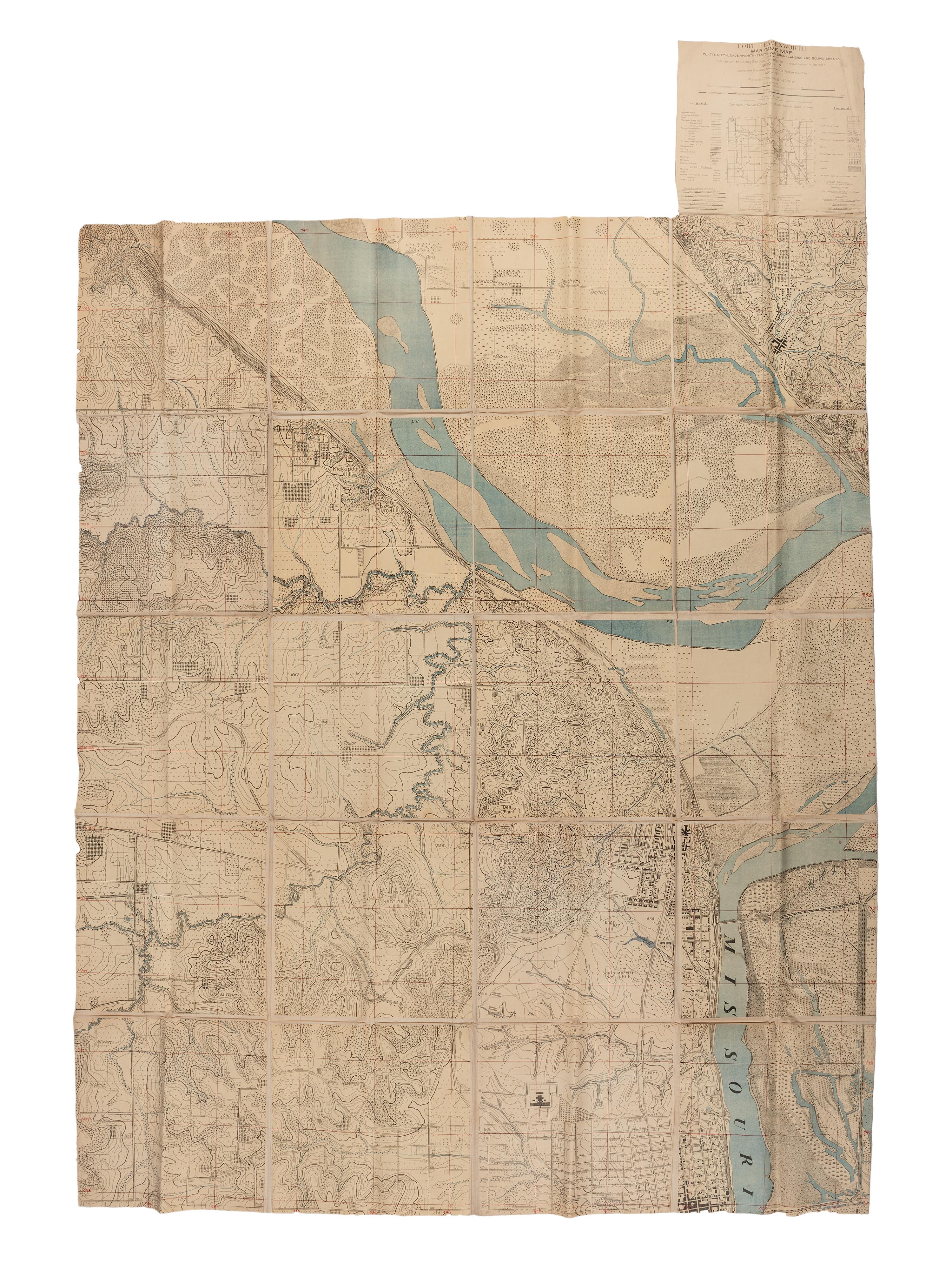[MAPS]. Leavenworth War Games map.
