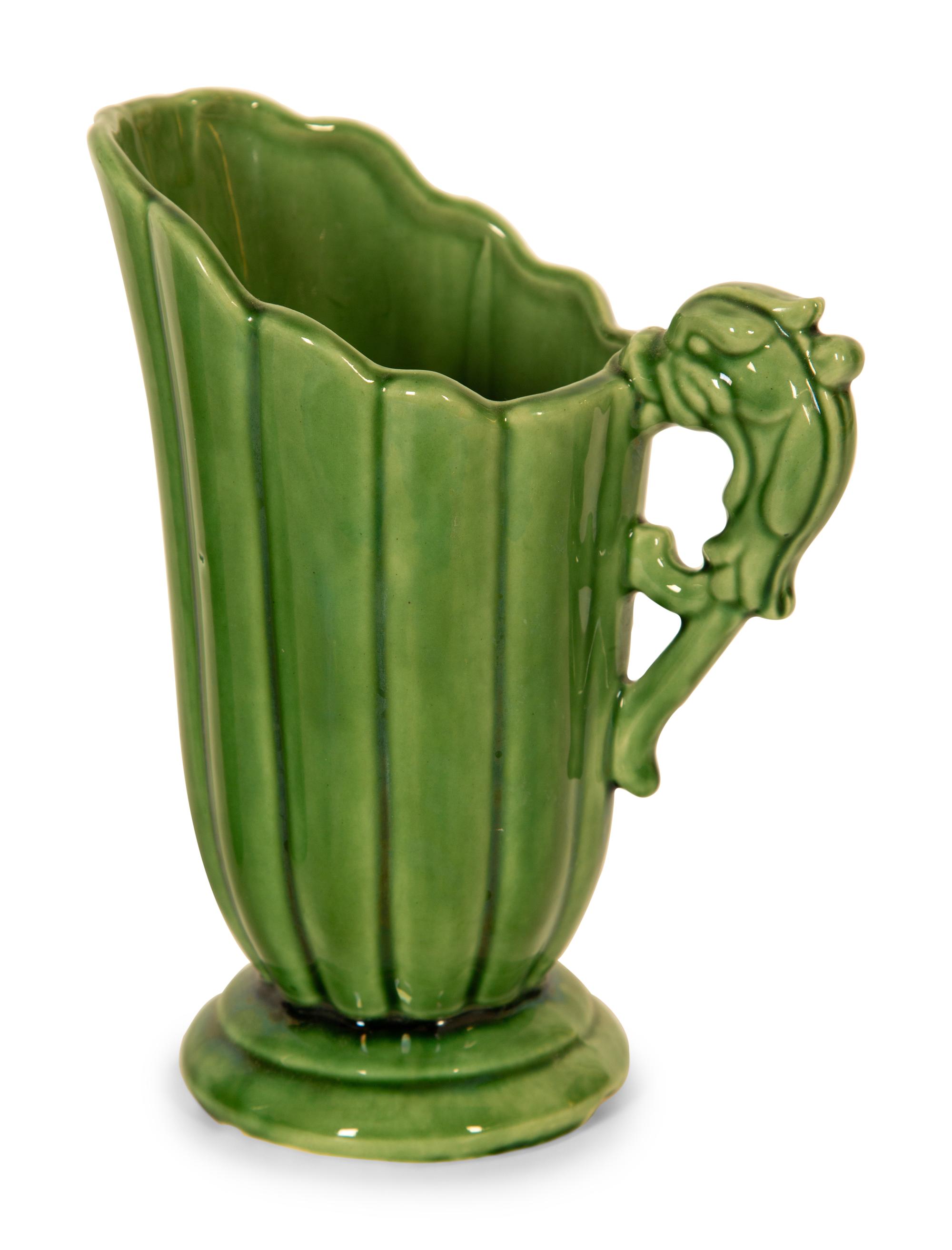 Two Green-Glazed Pottery Articles