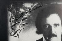 (Theatre) ASTIN, John (1930). “Edgar Allan Poe: Once Upon a Midnight,” SIGNED poster from John Astin’s 2004 one-man play.