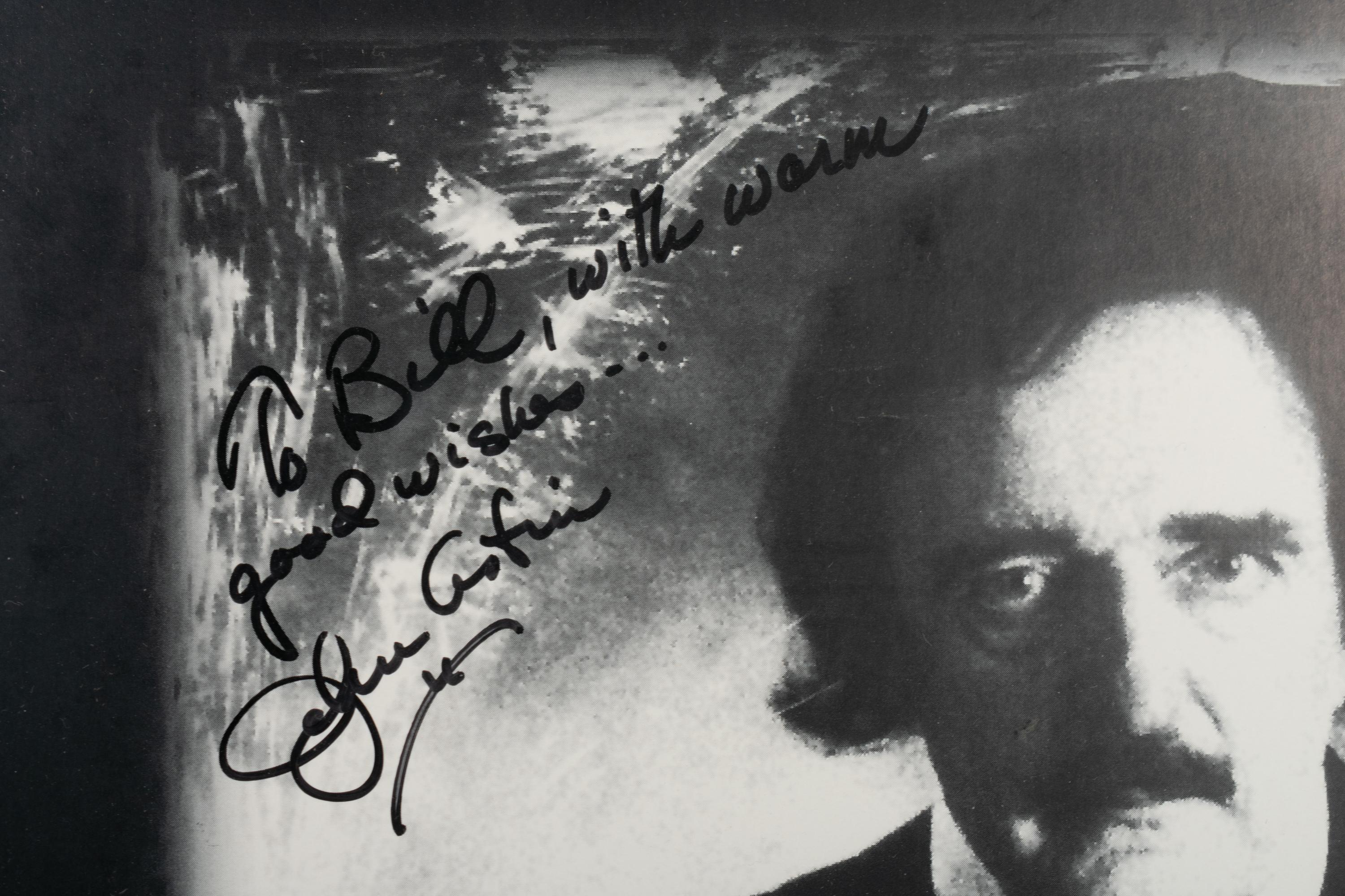 (Theatre) ASTIN, John (1930). “Edgar Allan Poe: Once Upon a Midnight,” SIGNED poster from John Astin’s 2004 one-man play.