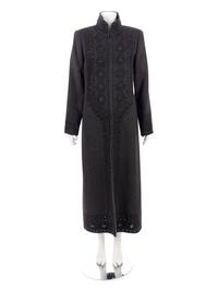 Oscar de la Renta Embroidered Cashmere Top Coat