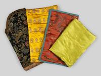 Three Brocade Woven Silk Textiles
