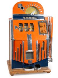 A Mills 5 Cent Bell Fruit Gum Slot Machine