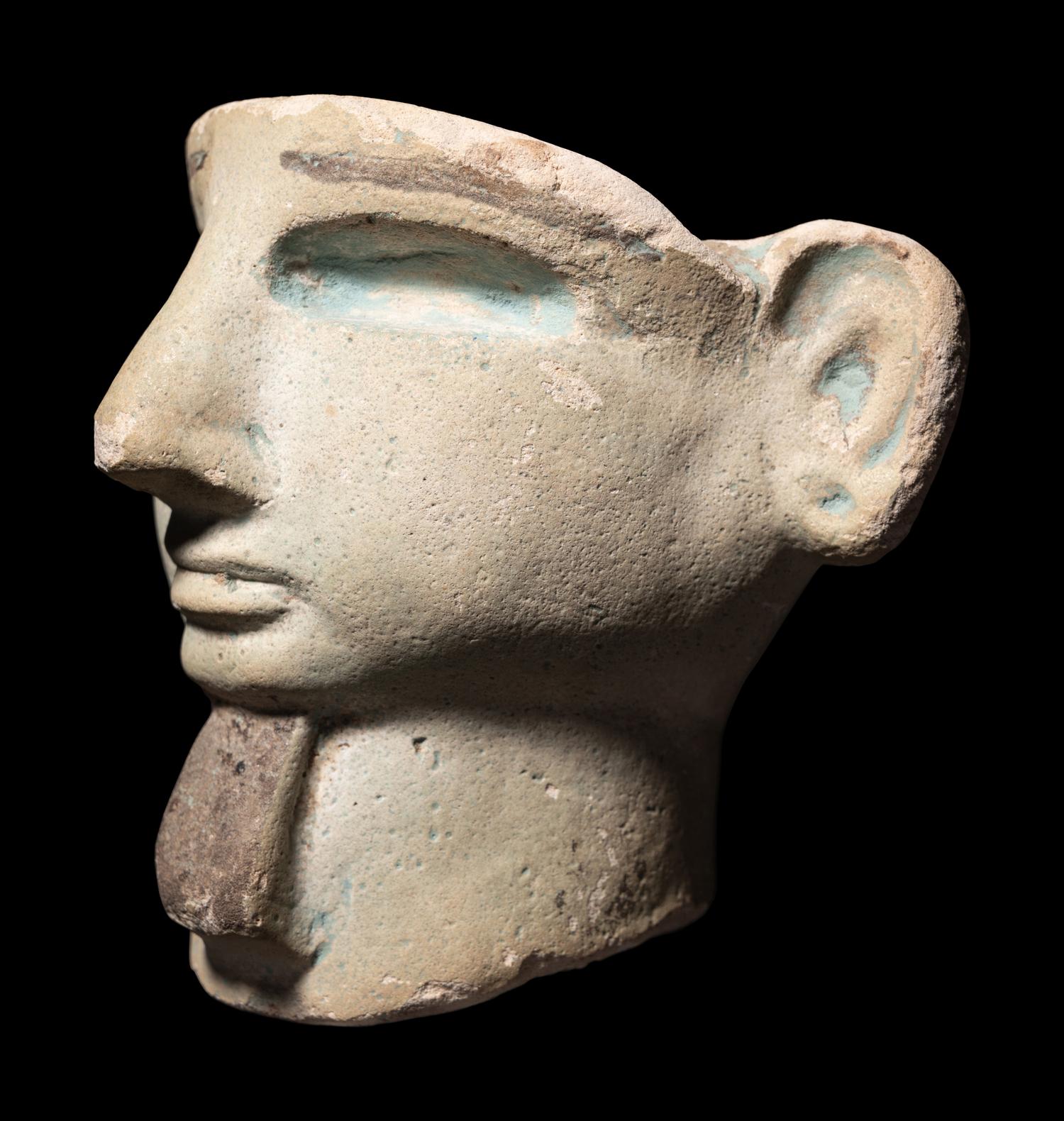A Phoenician Faience Head